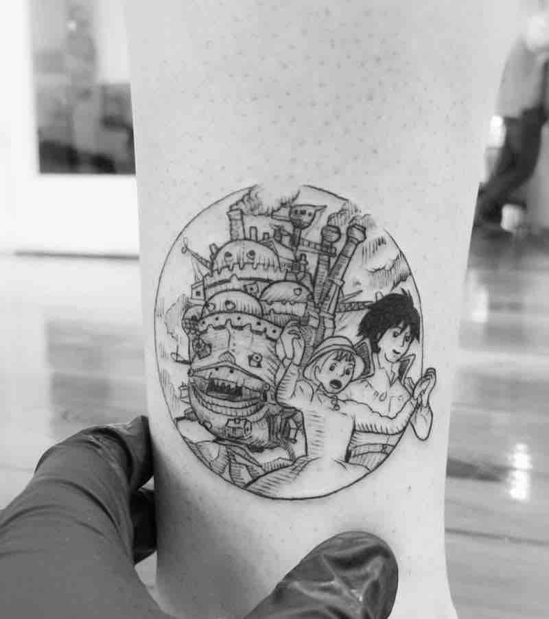 Howls moving Castle Tattoo 3 by Alexandyr Valentine