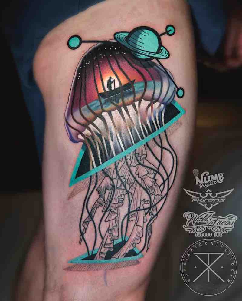 Jellyfish Tattoo by Chris Rigoni