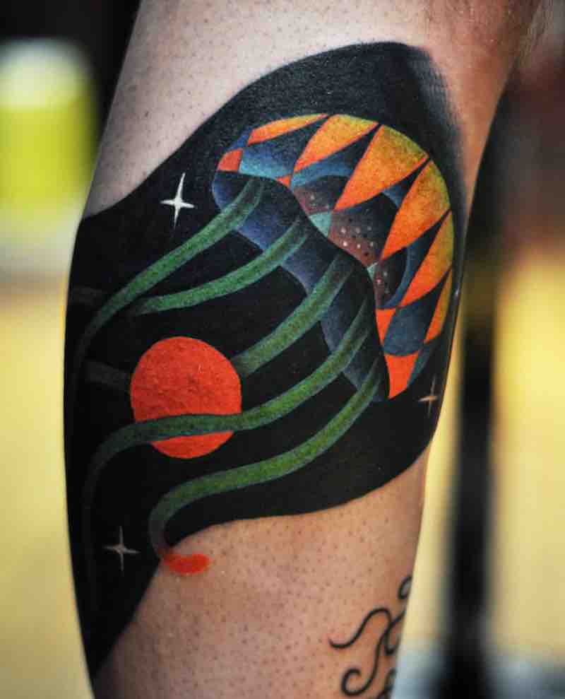 Jellyfish Tattoo by David Peyote