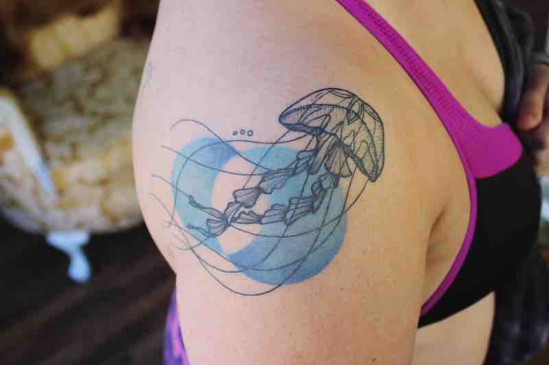 Jellyfish Tattoo by Emily Kaul
