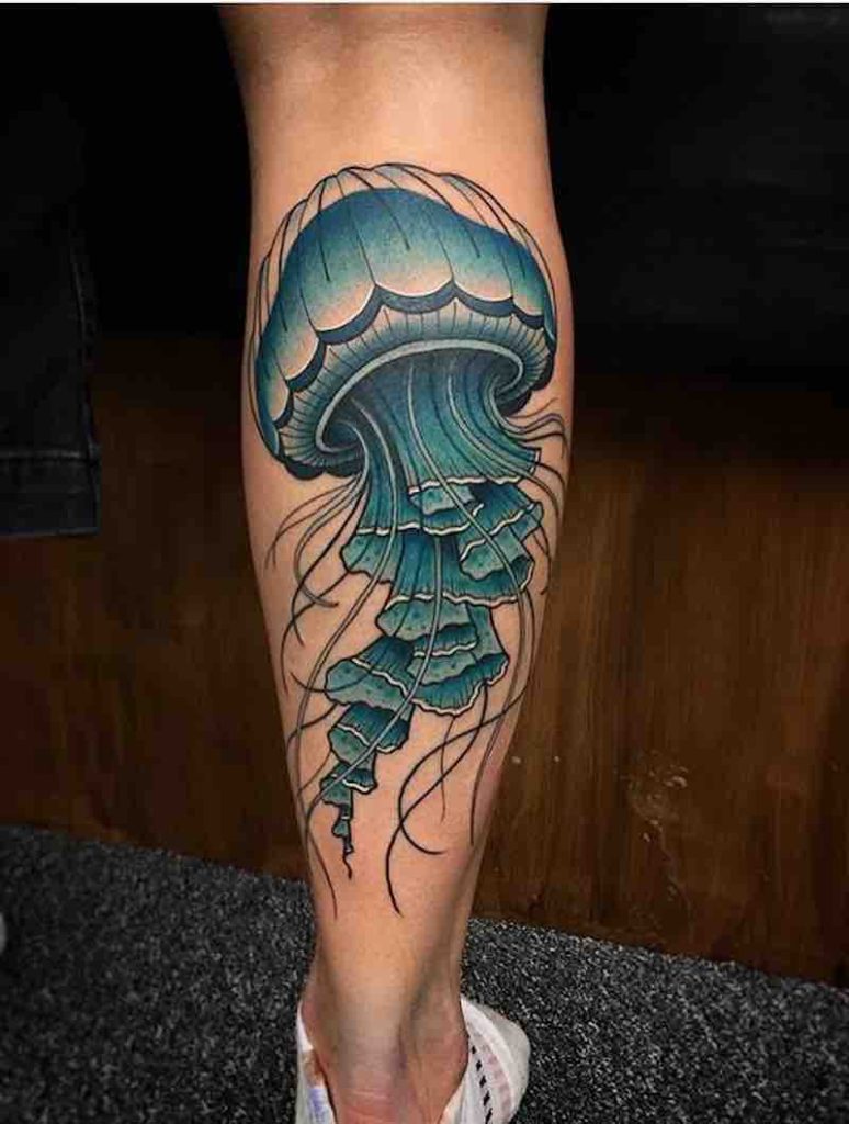 Jellyfish Tattoo by Fraser Peek