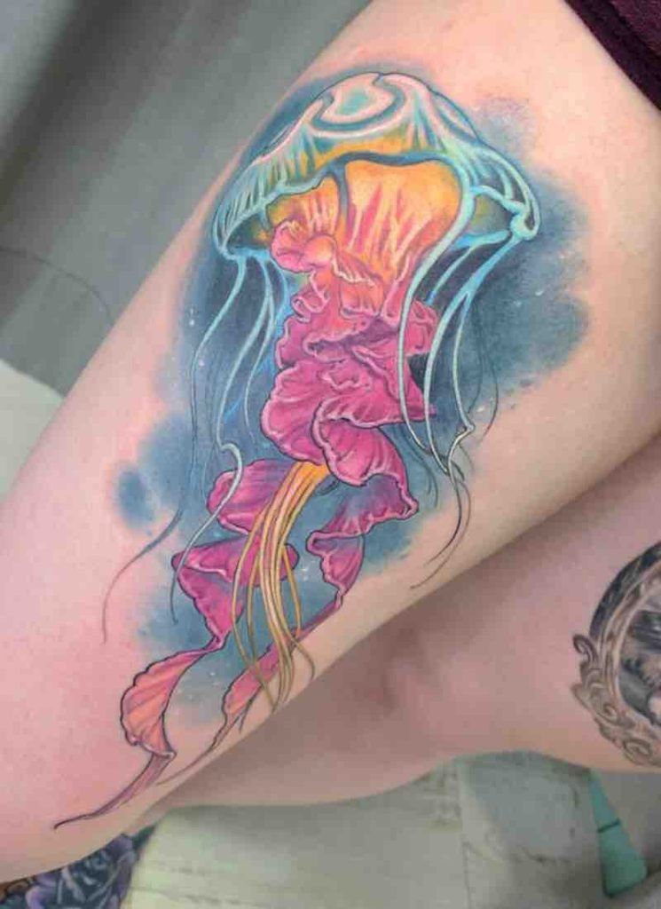 Jellyfish Tattoo by Hori Benny