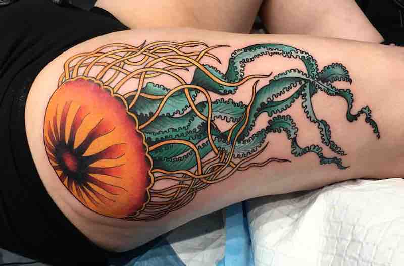Jellyfish Tattoo by Lauren Winzer