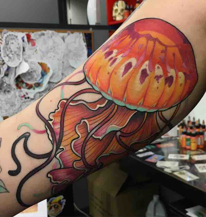Jellyfish Tattoo by Makkala Rose