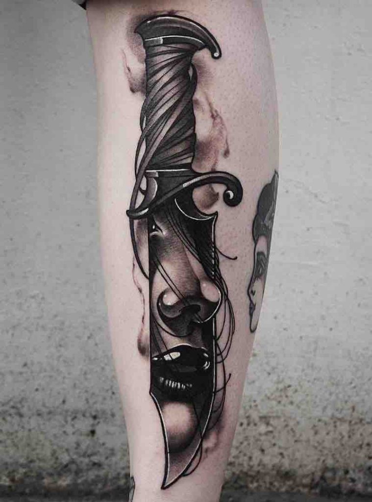 Knife Tattoo 2 by Jason James Smith