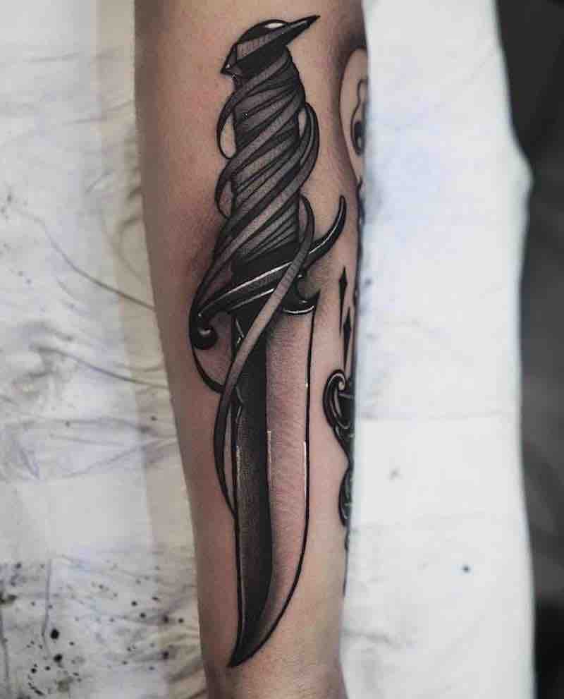 Knife Tattoo by Jason James Smith