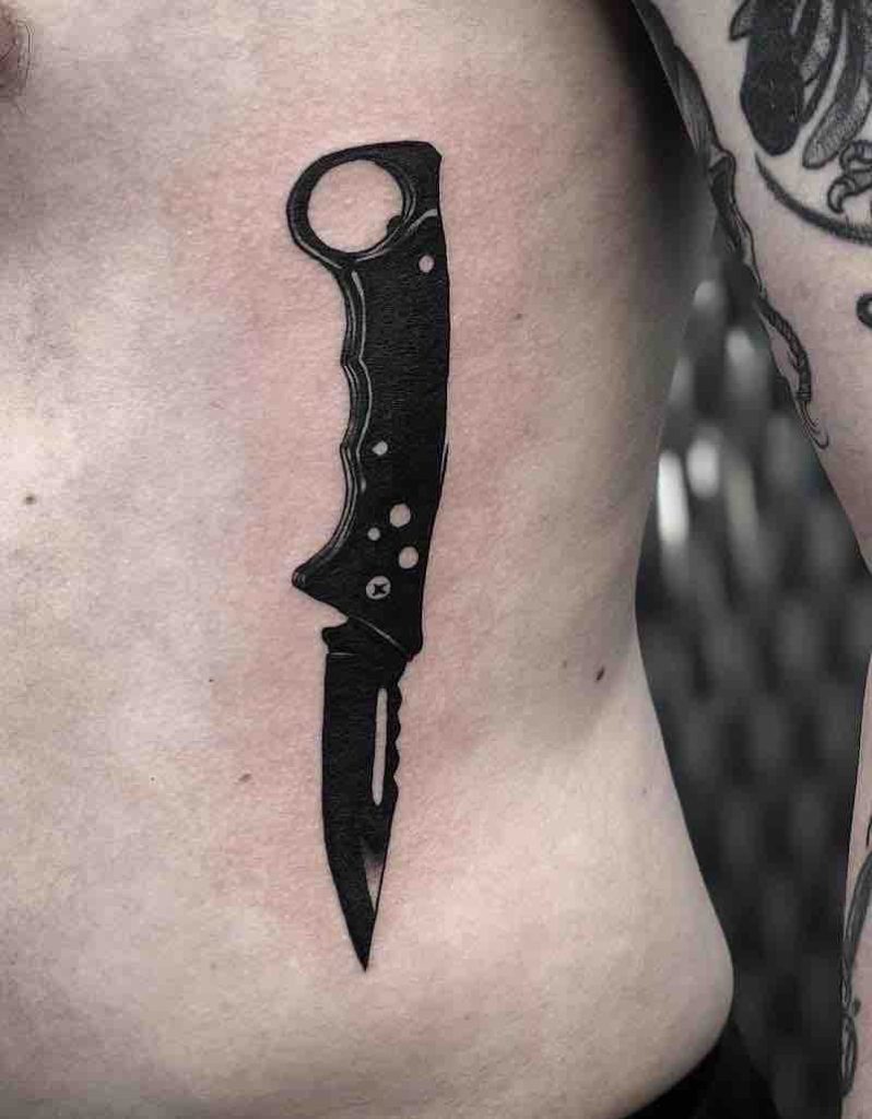 Knife Tattoo by Laura McBean