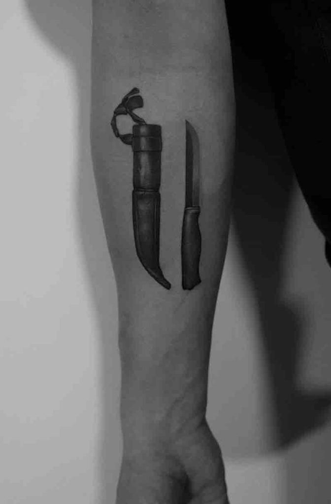 Knife Tattoo by Paweł Indulski