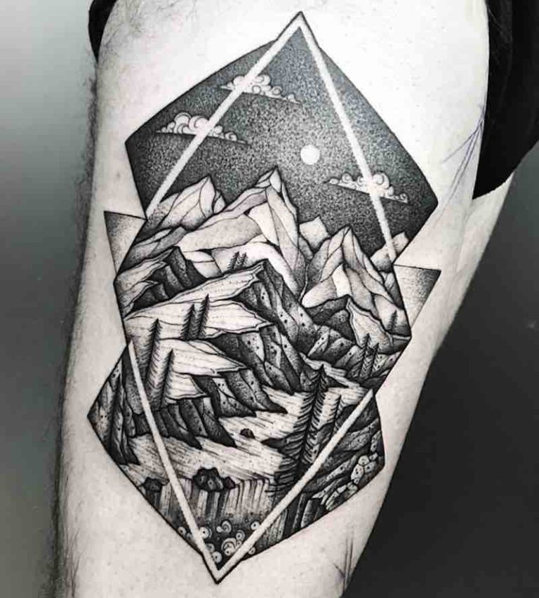 23 Remarkable Mountain Tattoos - Tattoo Insider