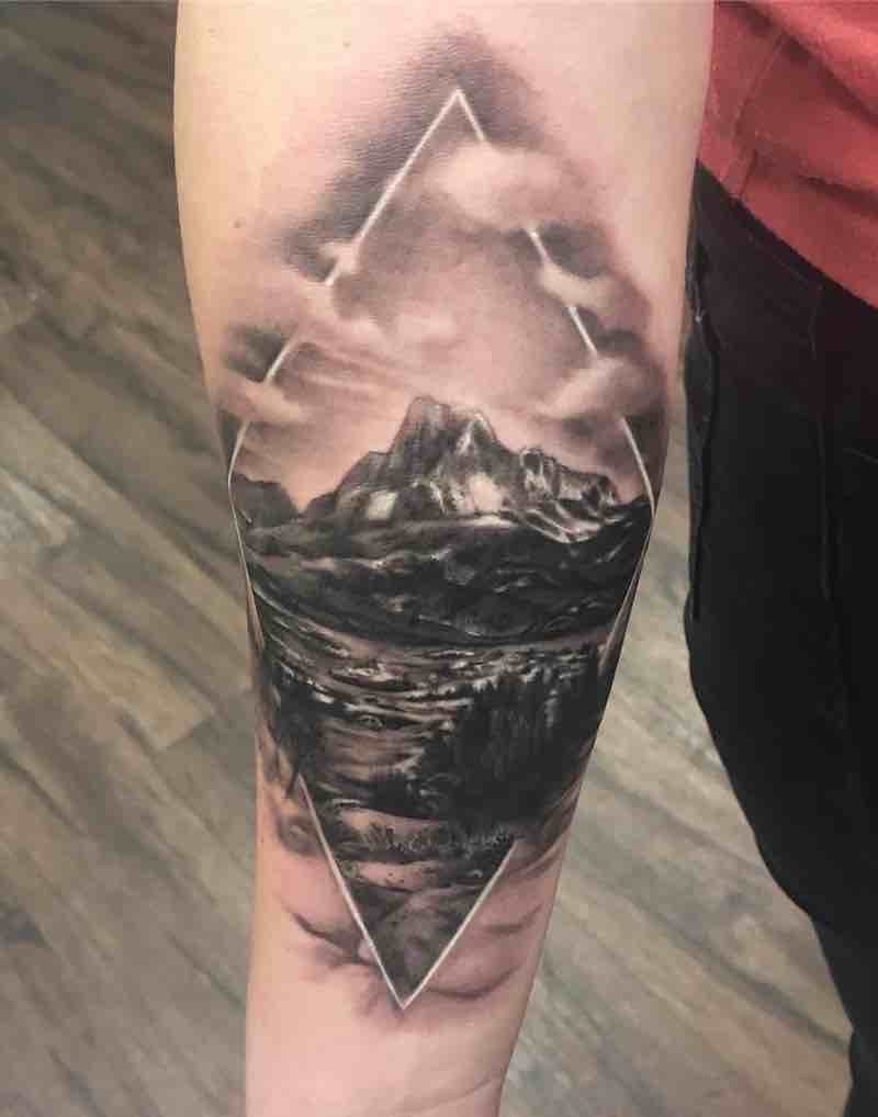 Landscape Tattoo by Kyle Cotterman