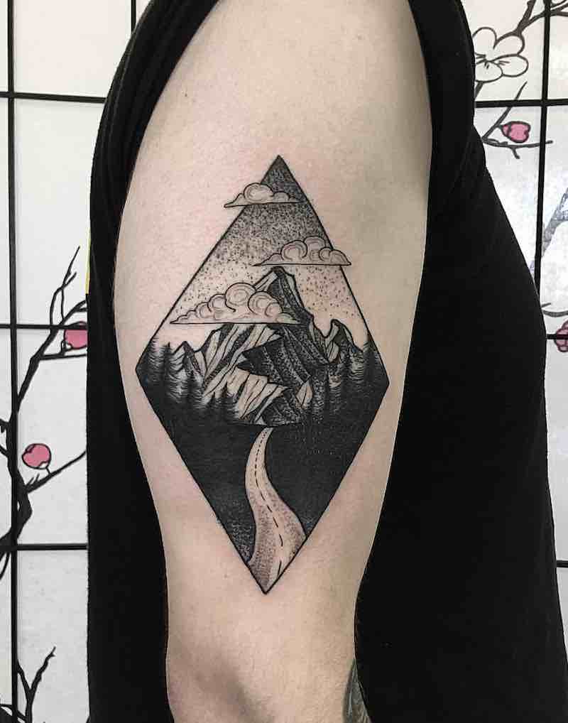 Landscape Tattoo by Robbie Pina