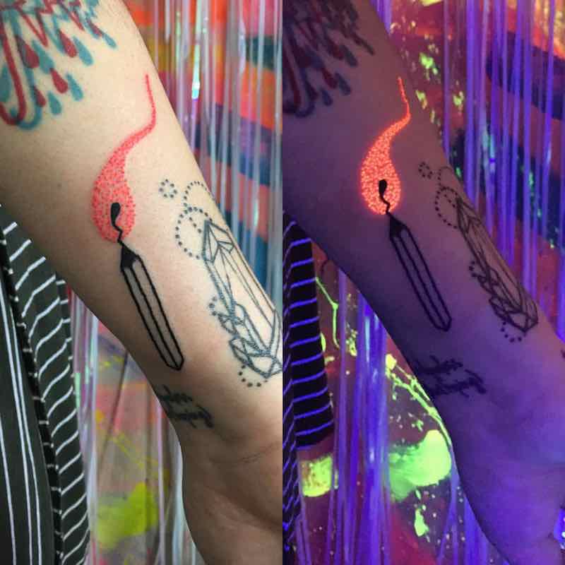 MatchStick UV Tattoo by Kayla Newell