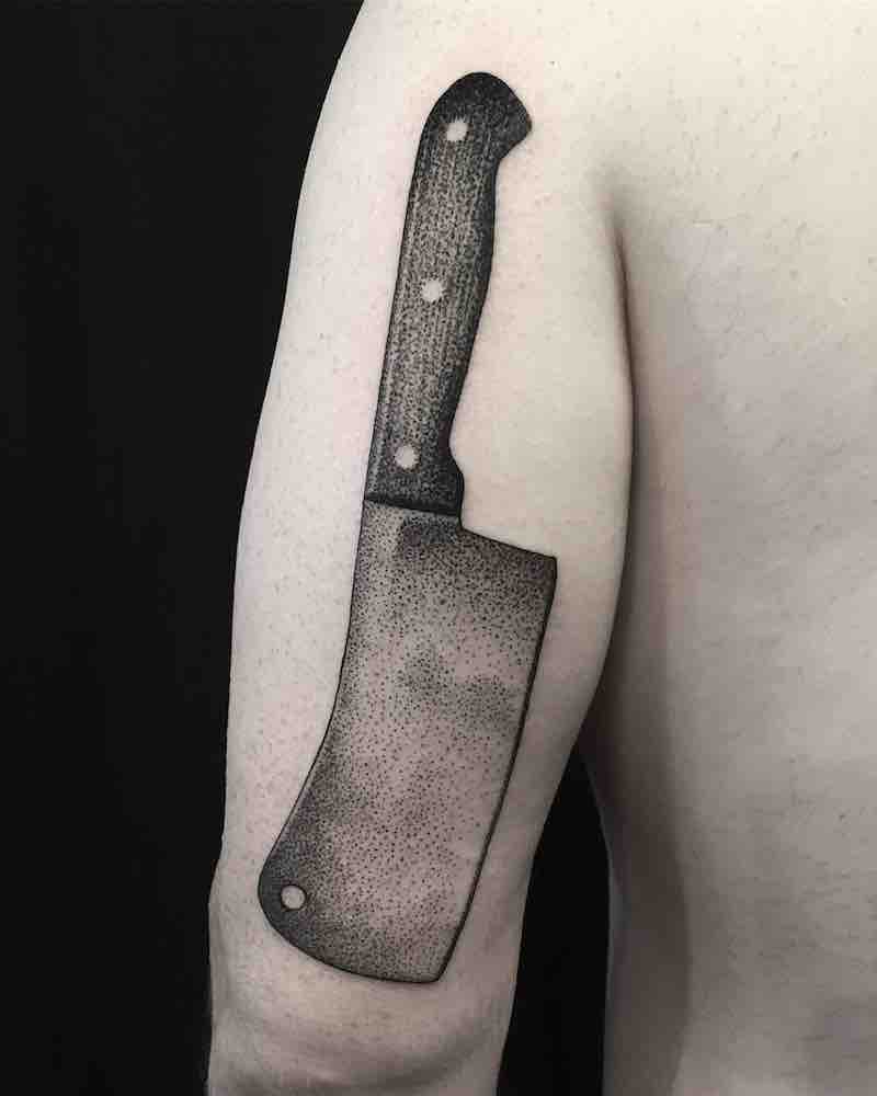 Meat Cleaver Tattoo by Eli