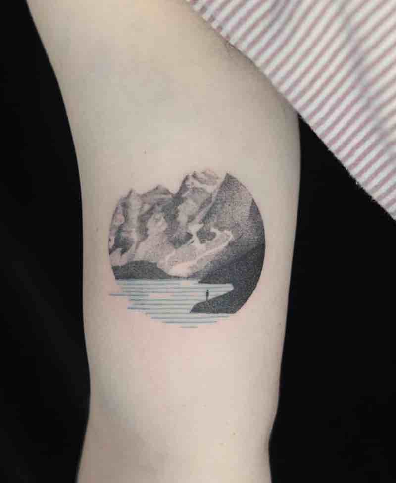 Mountains Tattoo 2 by Aga Kura