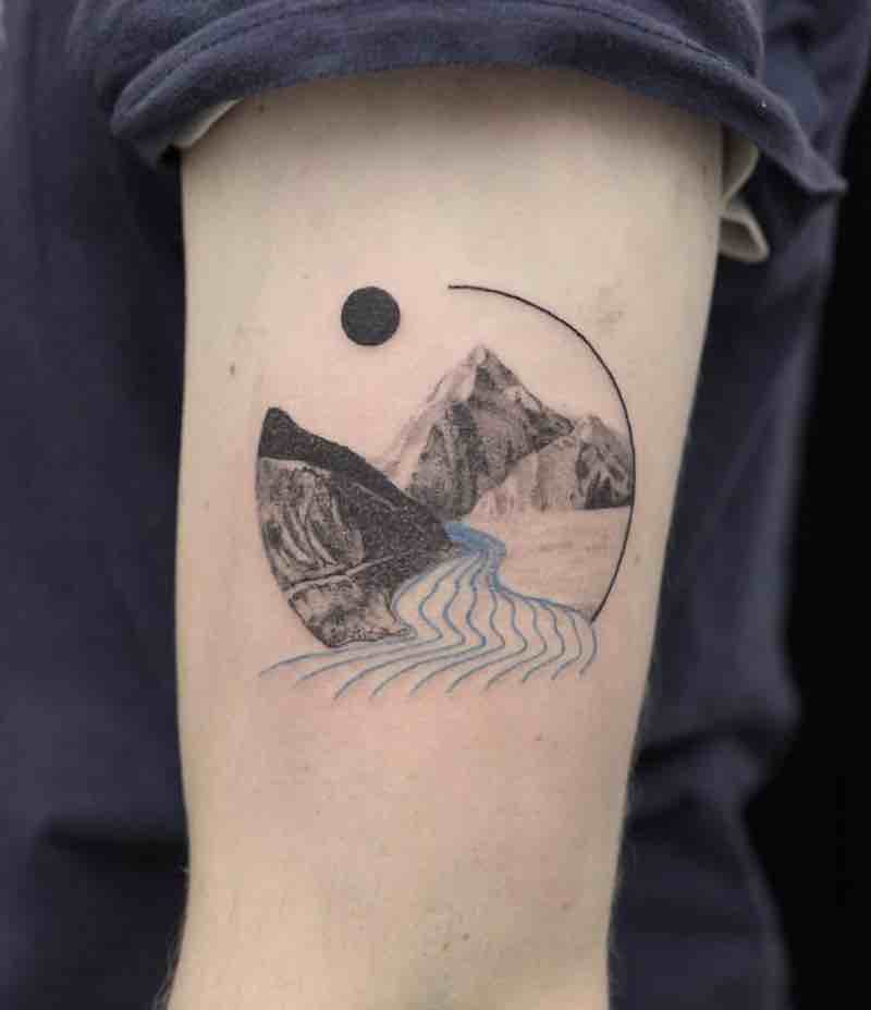 Mountains Tattoo by Aga Kura