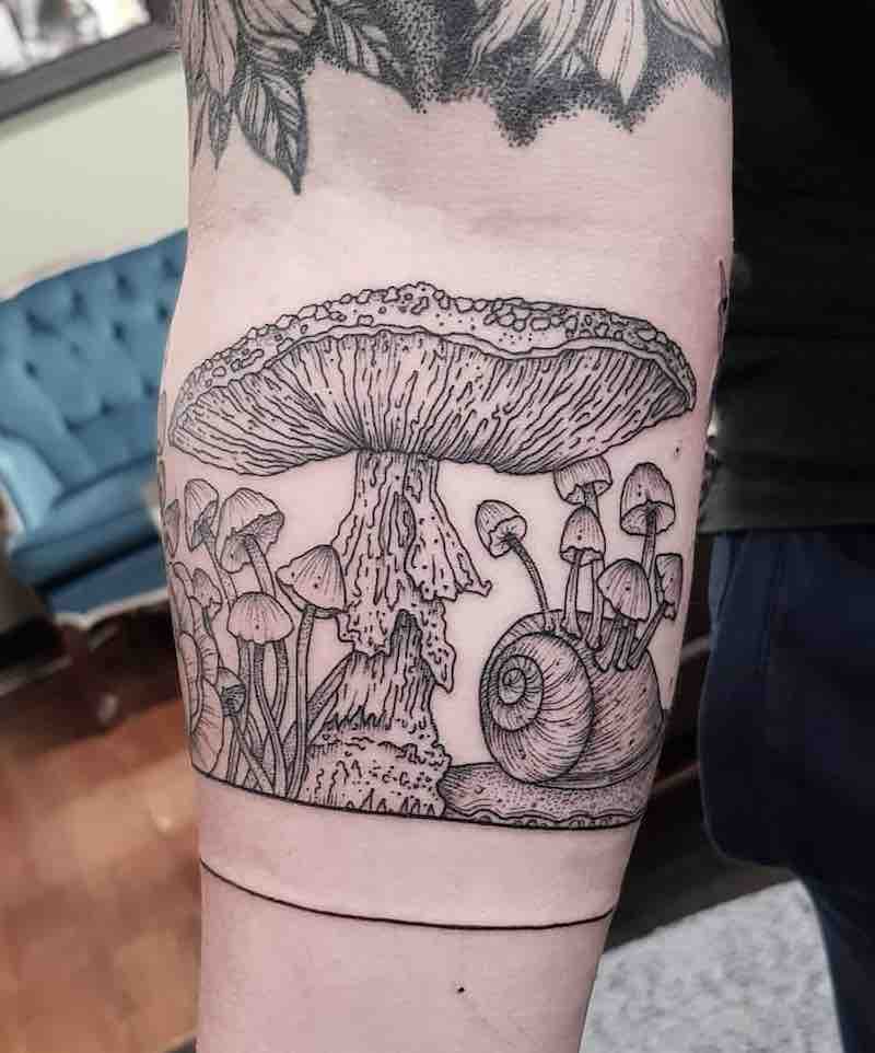 Mushroom Tattoo 2 by Brie Dots