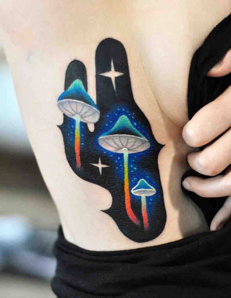 Mushroom Tattoo 2 by David Peyote