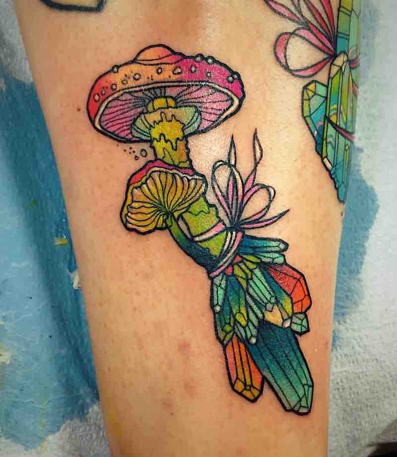 Mushroom Tattoo 2 by Katie Shocrylas