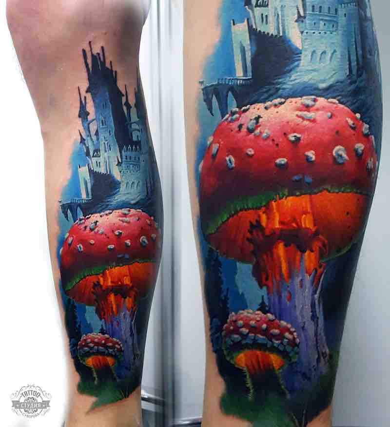 Mushroom Tattoo 2 by Vasilii Suvorov