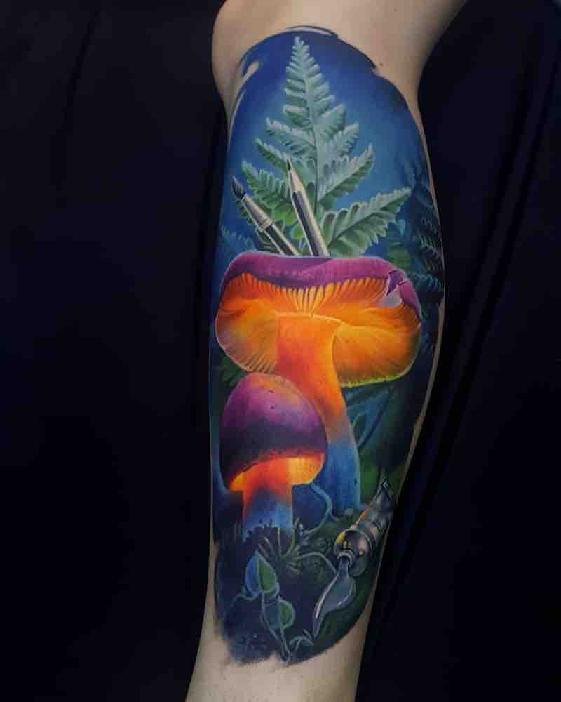 Mushroom Tattoo 3 by Vasilii Suvorov