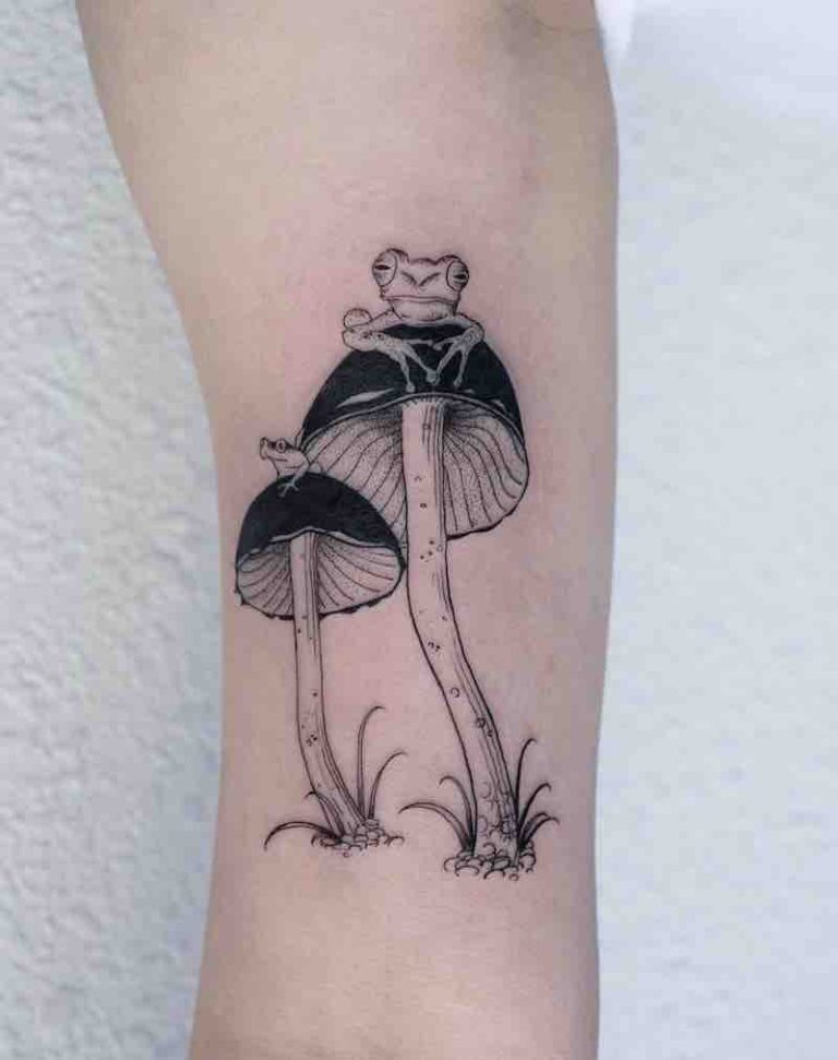 28 Enchanting Mushroom Tattoos