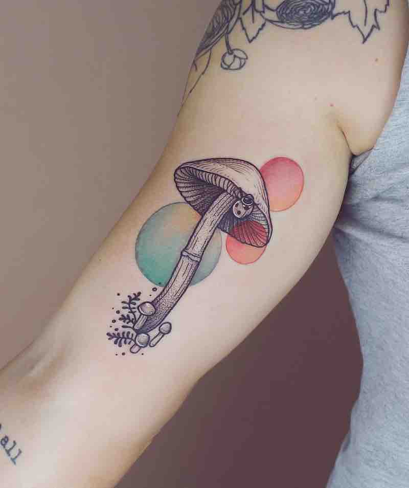 Mushroom Tattoo by Emily Kaul