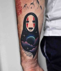 No Face Tattoo 2 by David Peyote