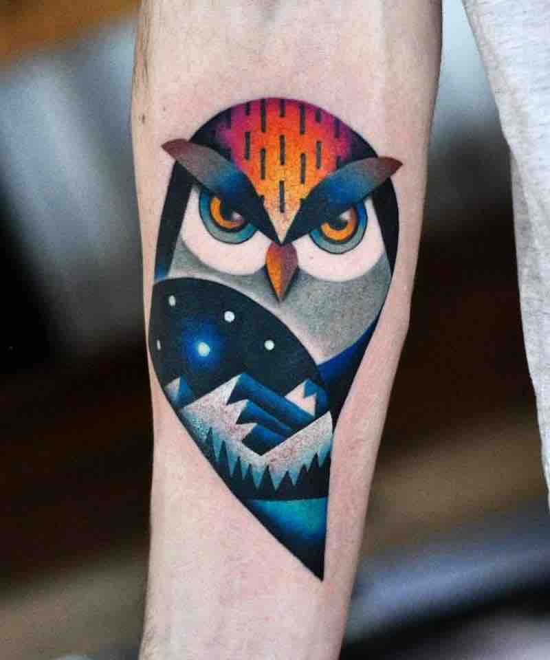 Owl Tattoo 2 by David Peyote