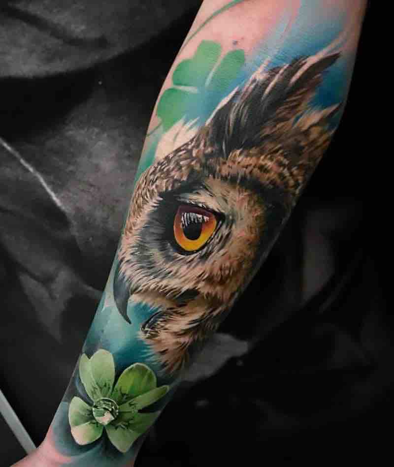 Owl Tattoo 2 by Sandra Daukshta