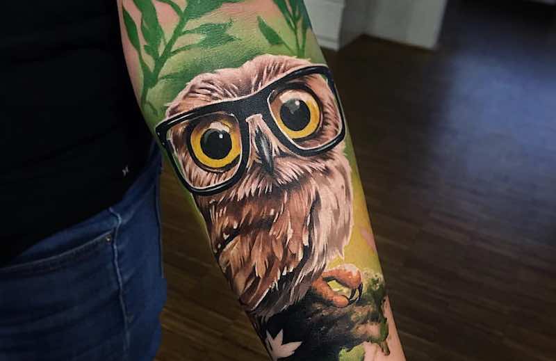 Owl Tattoo Sandra Daukshta