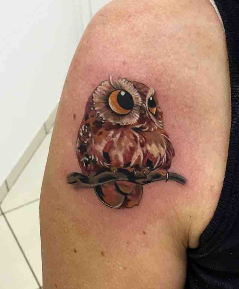 Owl Tattoo by Arnaldo Radeke