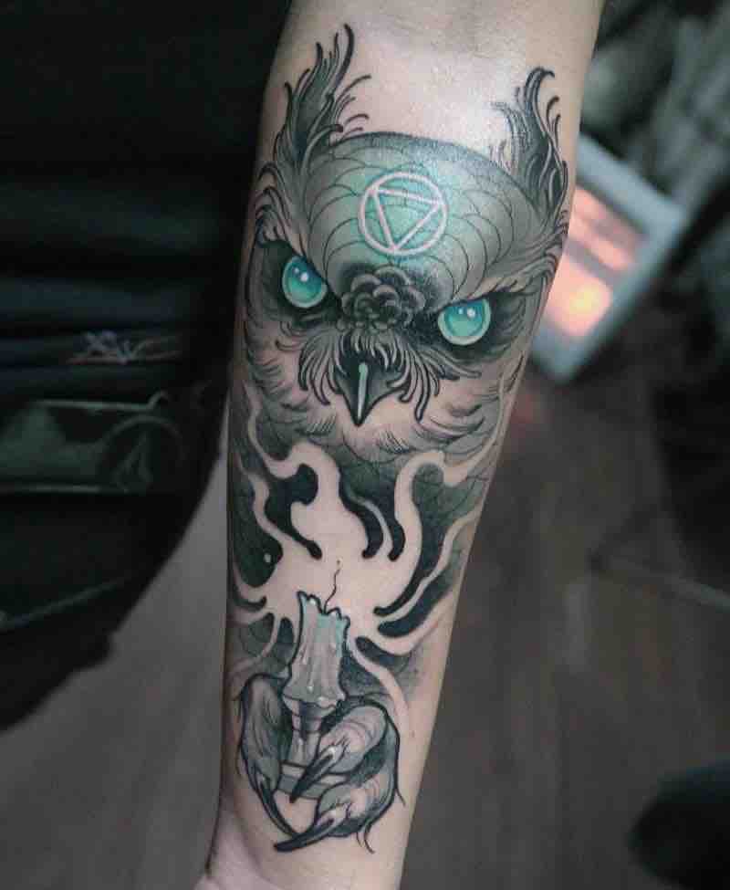 Owl Tattoo by Gianpiero Cavaliere
