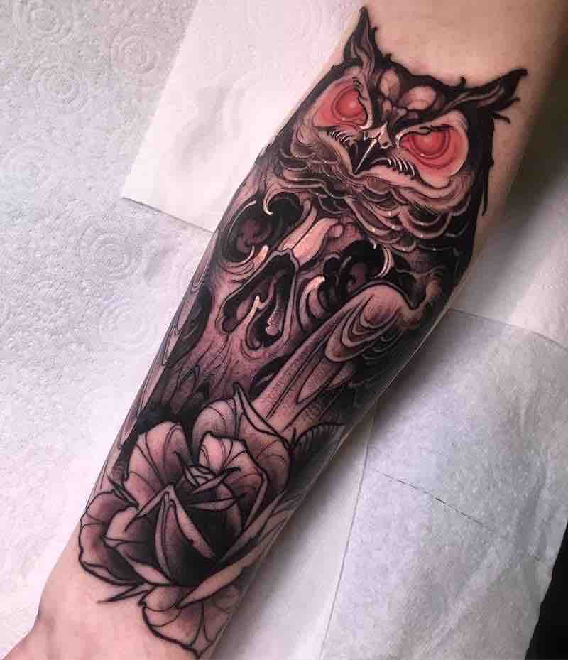 Owl Tattoo by Insnard Barbosa