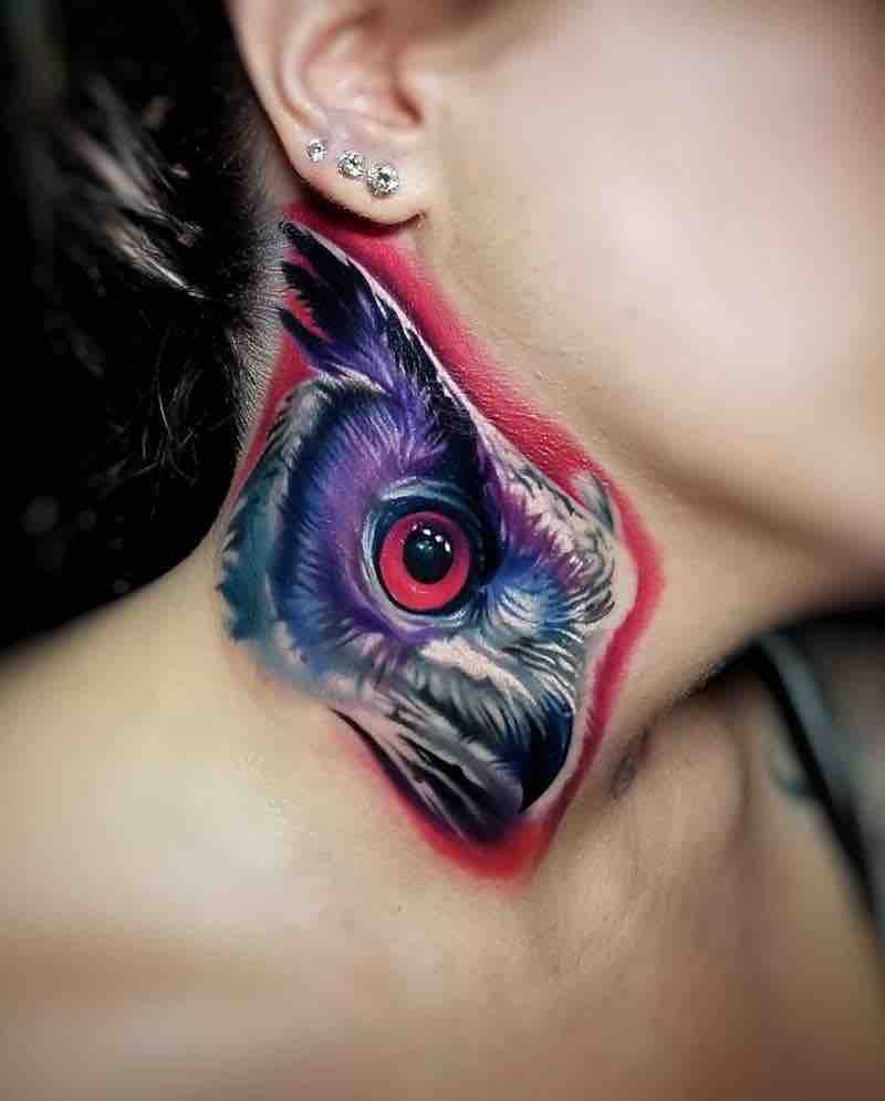Owl Tattoo by Tyler Malek