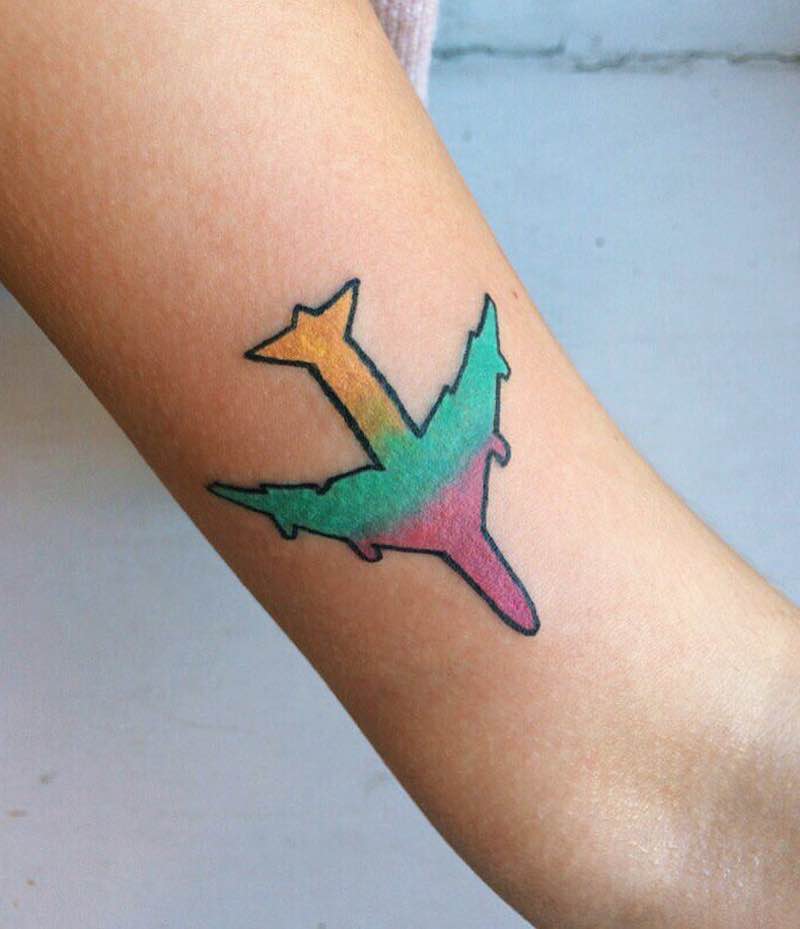 Plane Tattoo 3 by Valentina Vinsand