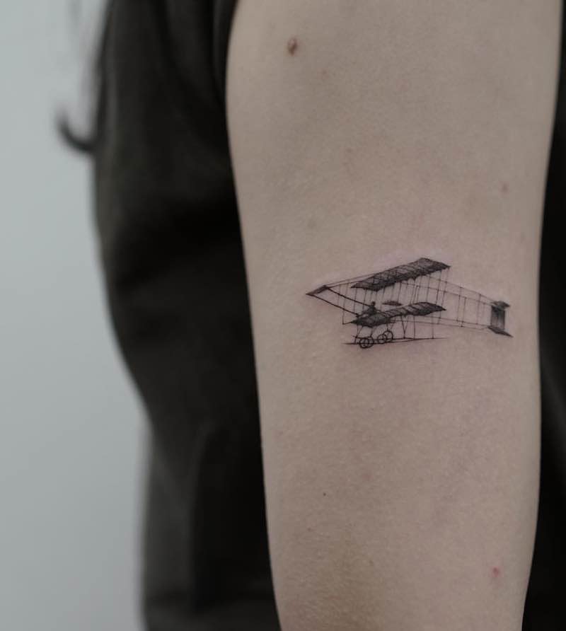 Plane Tattoo by Chiera