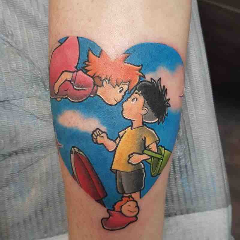 Ponyo Tattoo by Anthony Stokes