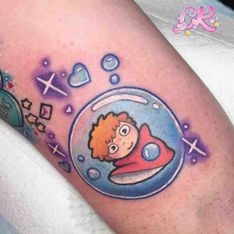 Ponyo Tattoo by Carly Kawaii