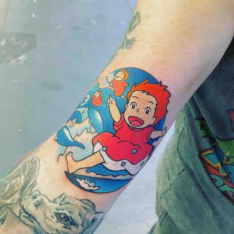 Ponyo Tattoo by Chris Hill