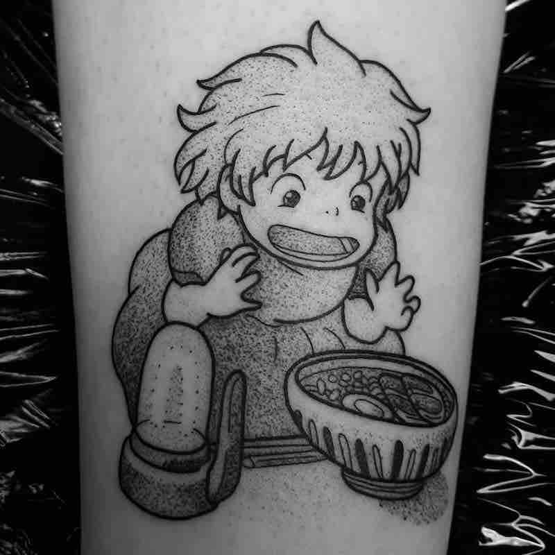 Ponyo Tattoo by Jess Oxley