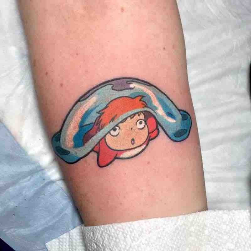 Ponyo Tattoo by Kimberly Wall