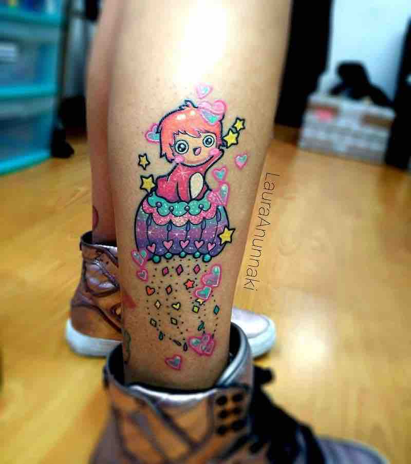 Ponyo Tattoo by Laura Anunnaki