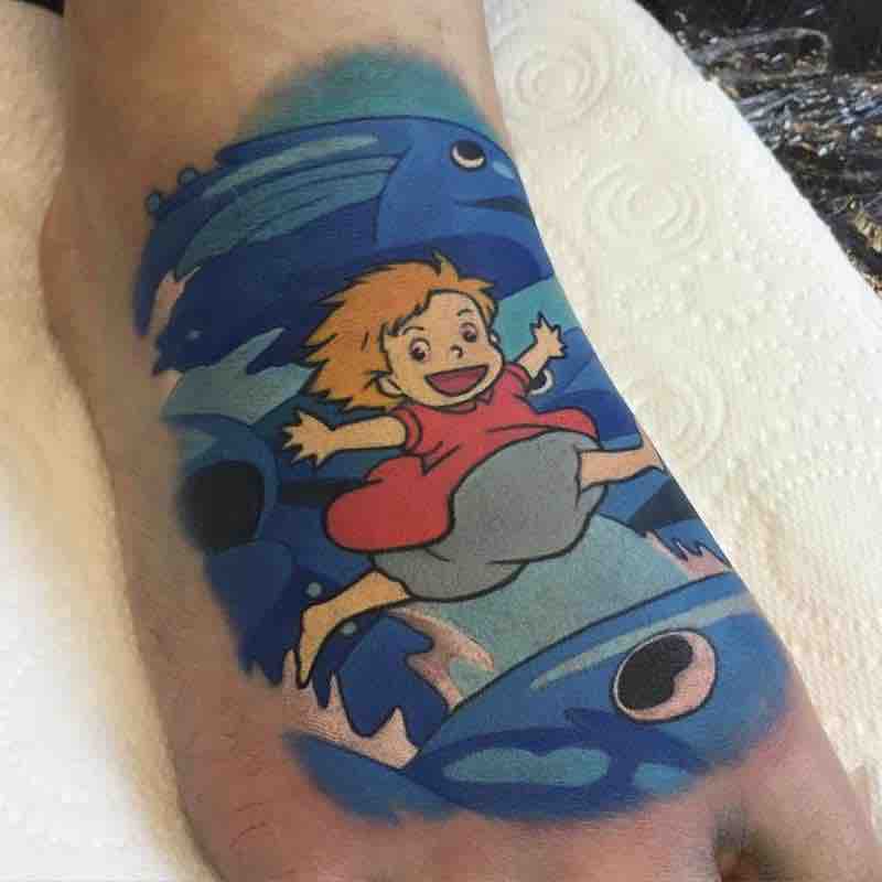 Ponyo Tattoo by Michelle Maddison