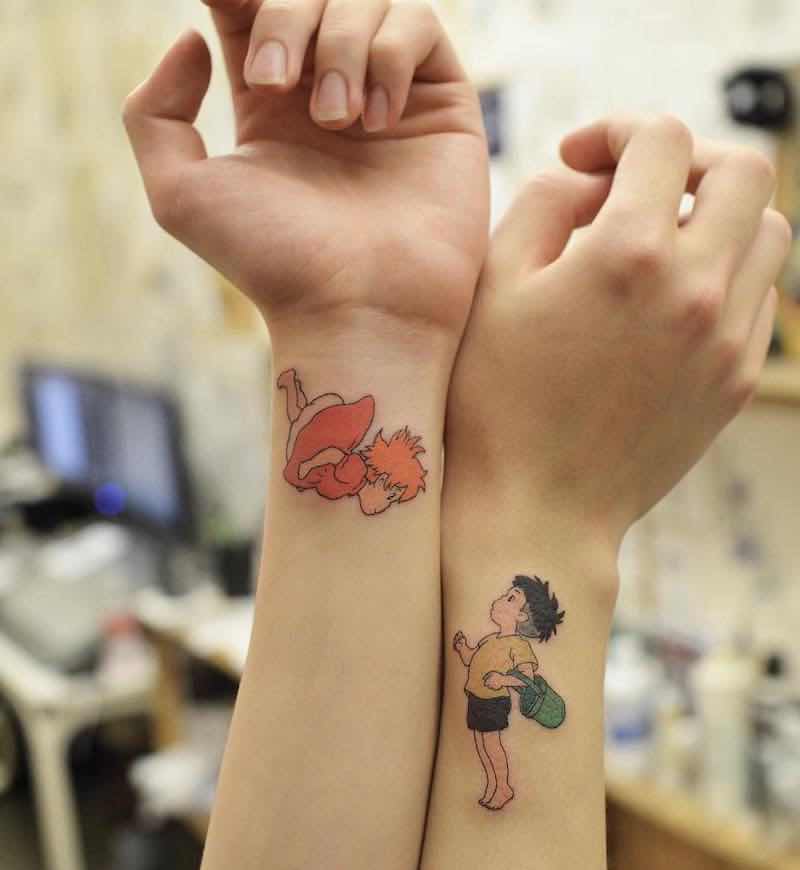 Ponyo Tattoo by Tattooist Grain