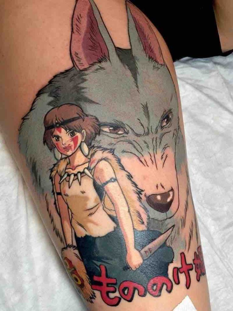 Princess Mononoke Tattoo 4 by Kimberly Wall