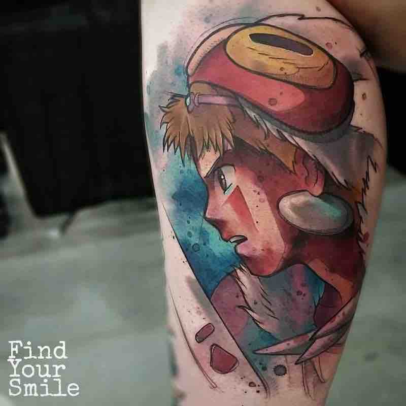Princess Mononoke Tattoo 5 by Russell Van Schaick