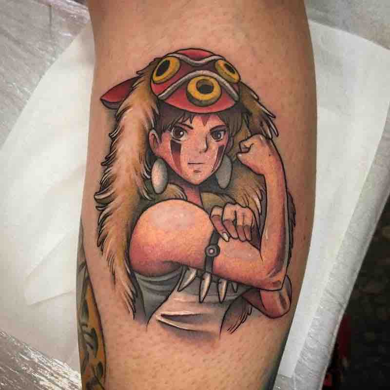 Princess Mononoke Tattoo by Enrik Gispert