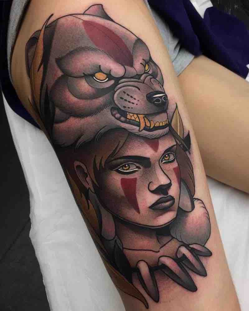 Princess Mononoke Tattoo by Fer