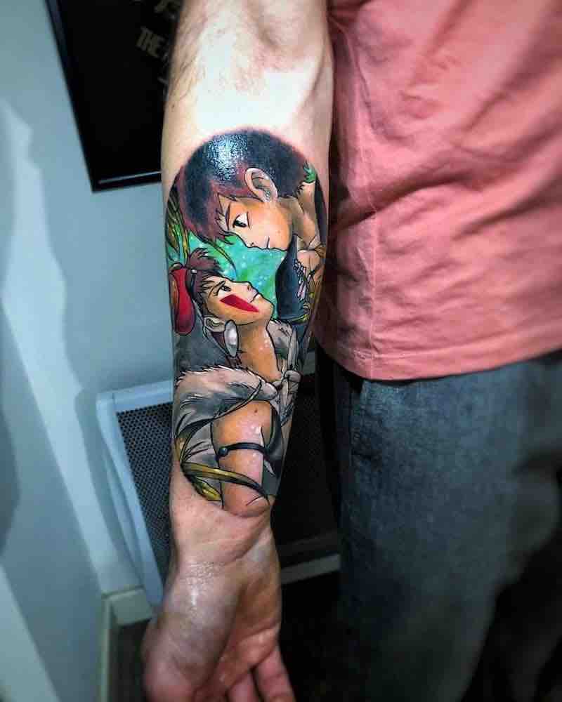 Princess Mononoke Tattoo by Nours Tattoo