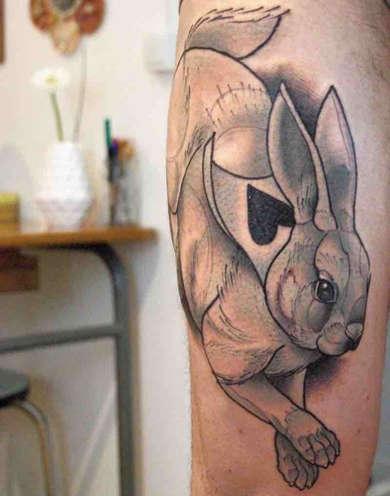Rabbit Tattoo 2 by Sacha Made With Love